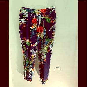 Floral print pants